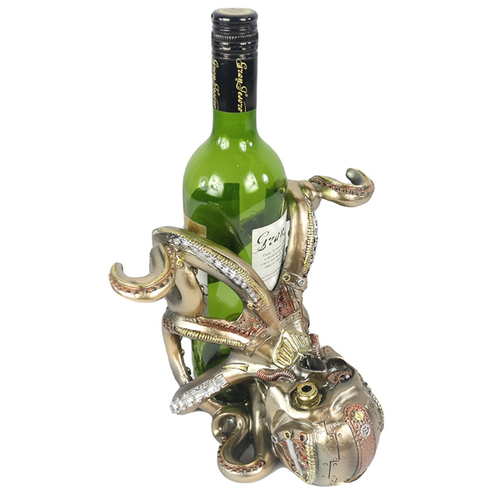 Steam Punk Design Octopus Wine Holder